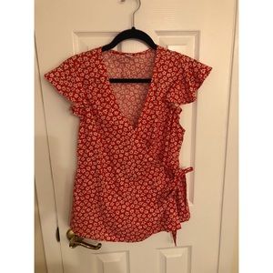 Old Navy front wrap-around blouse